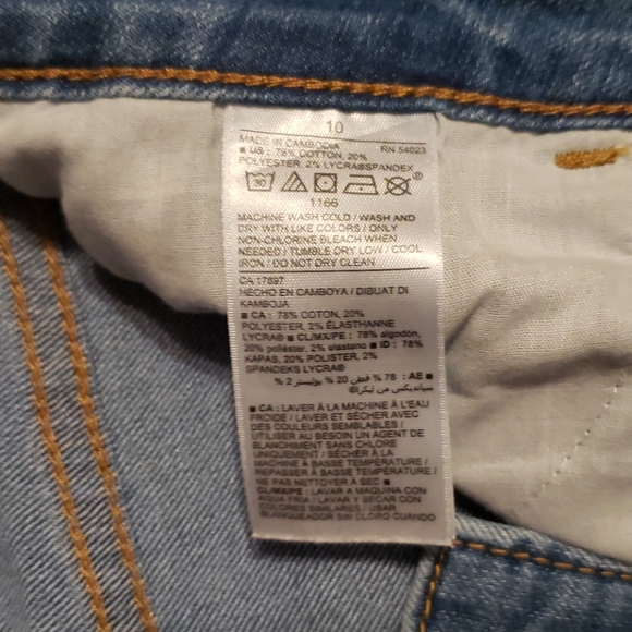 Old Navy Super Skinny midrise size 10 bluejeans - Picture 3 of 3